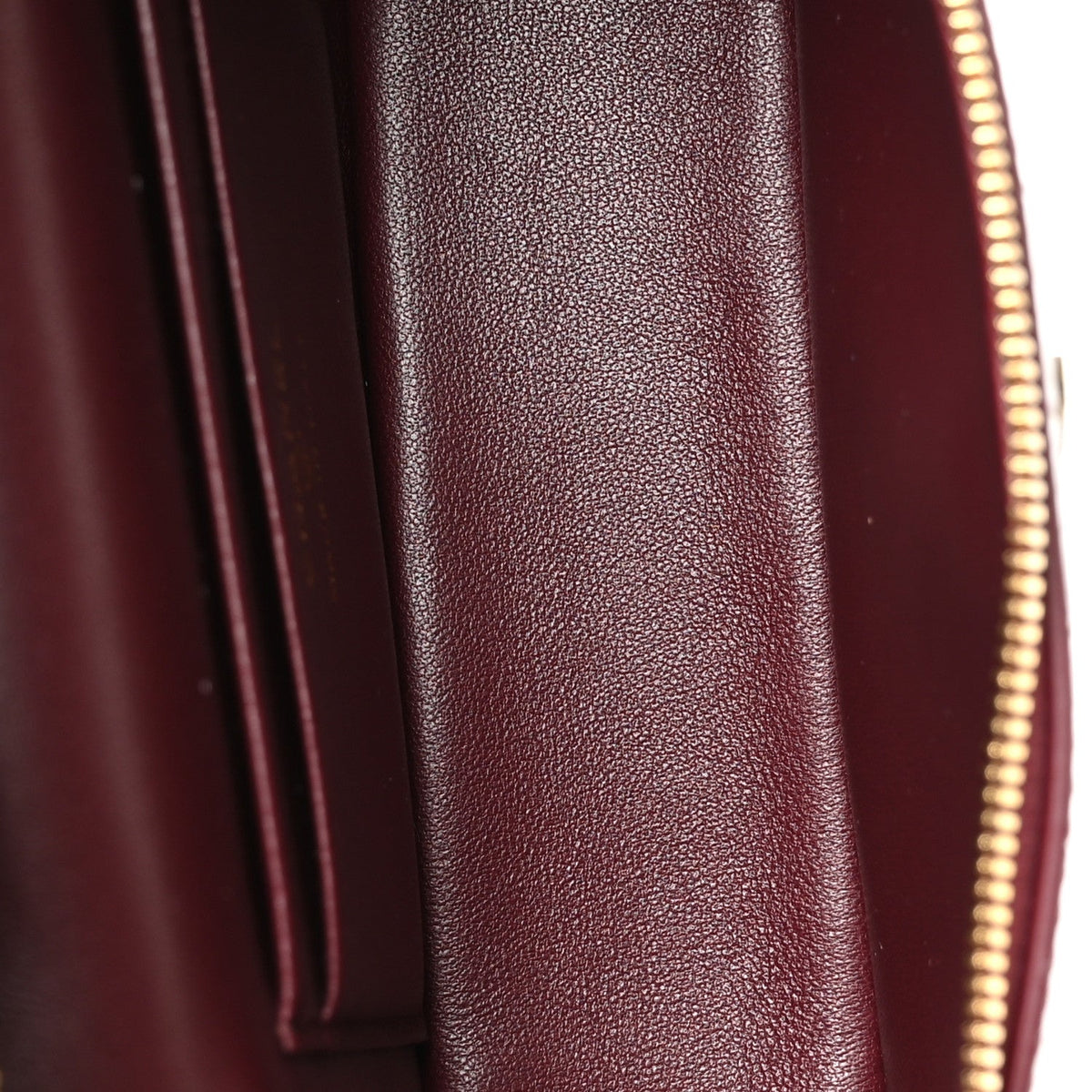 Calfskin Crocodile Embossed Crococo Exoticoco Vanity With Chain Dark Burgundy