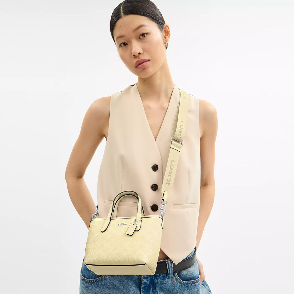 Coach Outlet City Mini Tote Bag In Signature Canvas