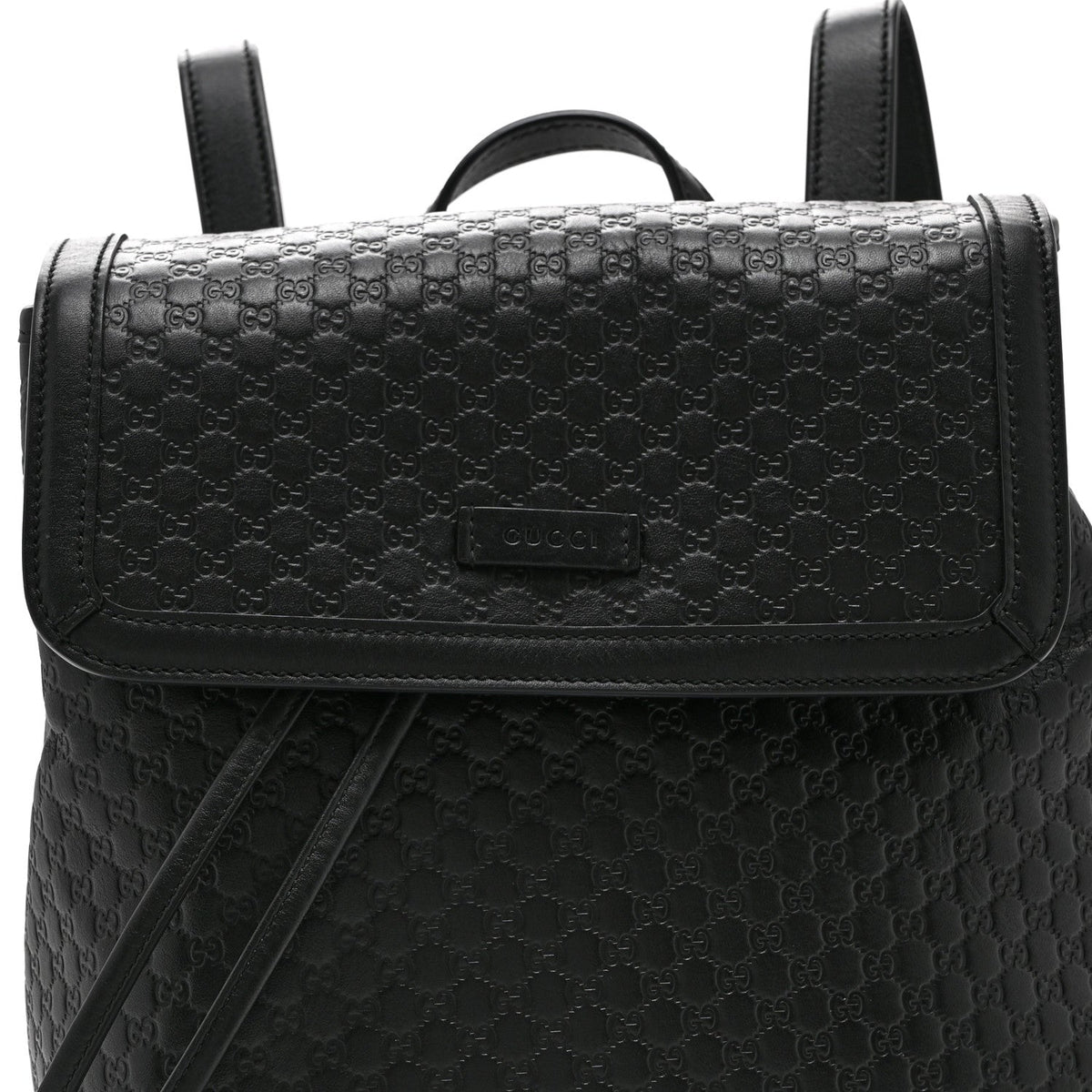 Microguccissima Drawstring Backpack Black