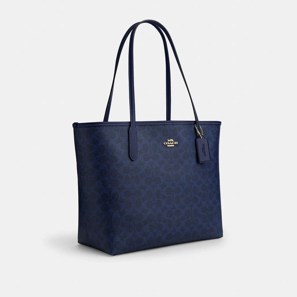 Coach Outlet City Tote Bag In Signature Canvas