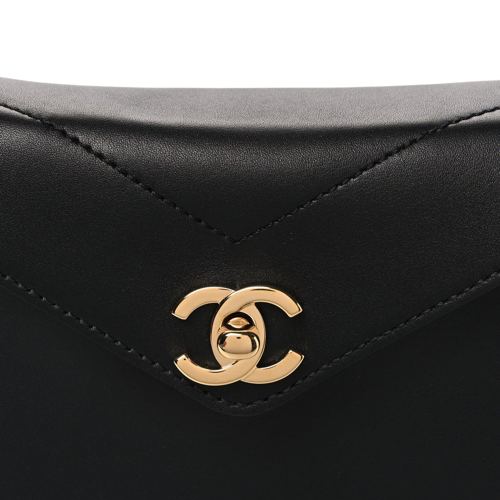 Calfskin Madame Coco Small Flap Handbag Black