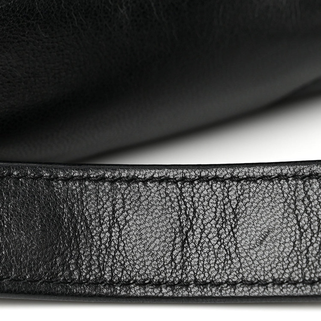 Goatskin Quilted Medium Chanel 19 Flap Black