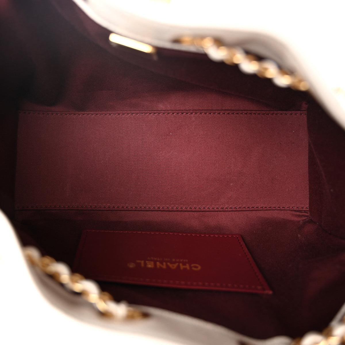 Caviar Quilted Mini Chanel 25 Handbag White