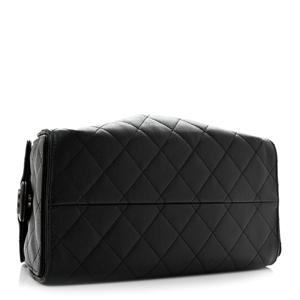 Caviar Quilted Small Chanel 25 Handbag Black