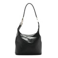 Calfskin GG Small Clasp Hobo Black