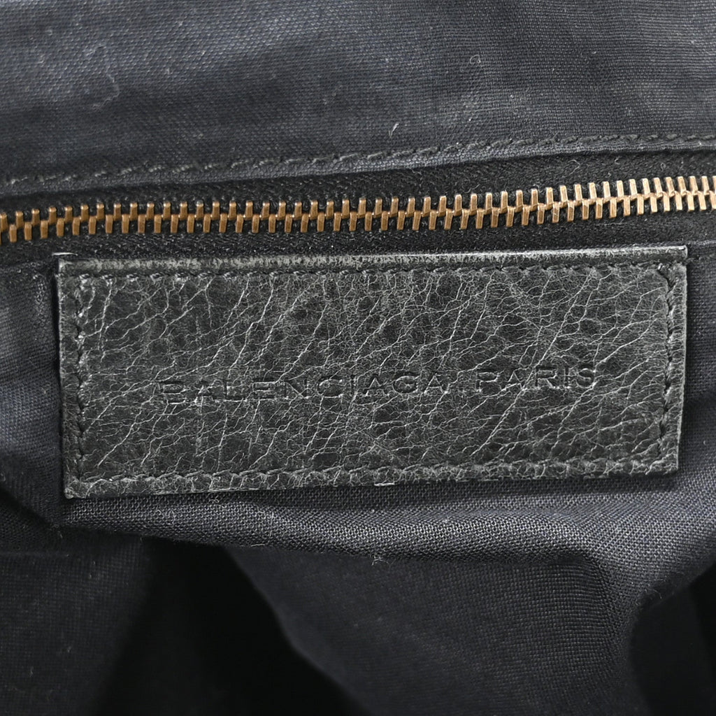 Agneau Classic Hardware Day Hobo Black