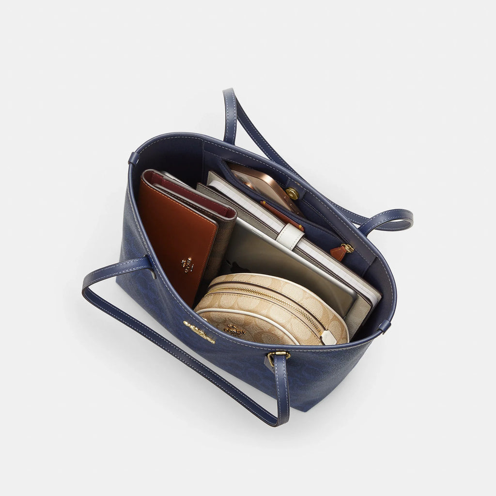 Coach Outlet Medium City Tote Bag In Signature Canvas