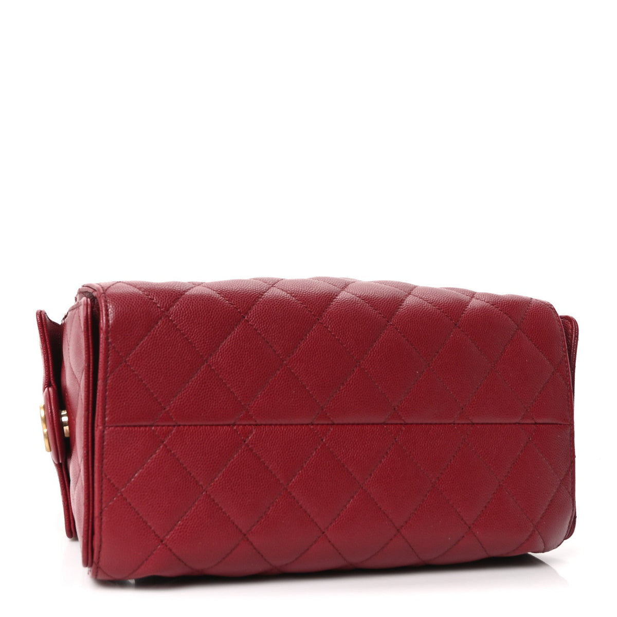 Caviar Quilted Small Chanel 25 Handbag Burgundy