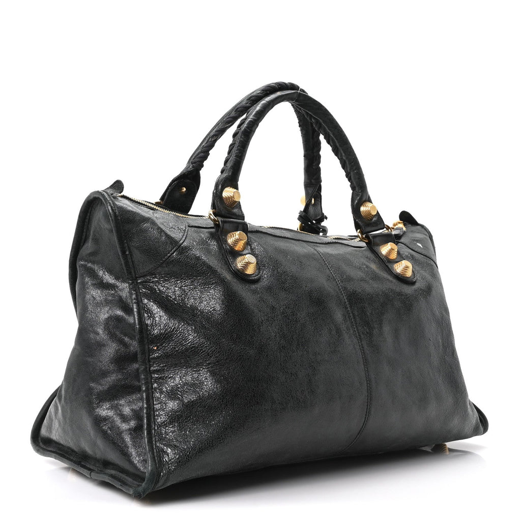 Agneau Giant 21 Gold Hardware Work Black