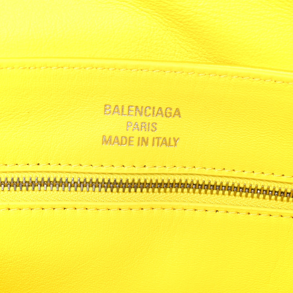 Satin Small Leopolda Shoulder Bag Yellow