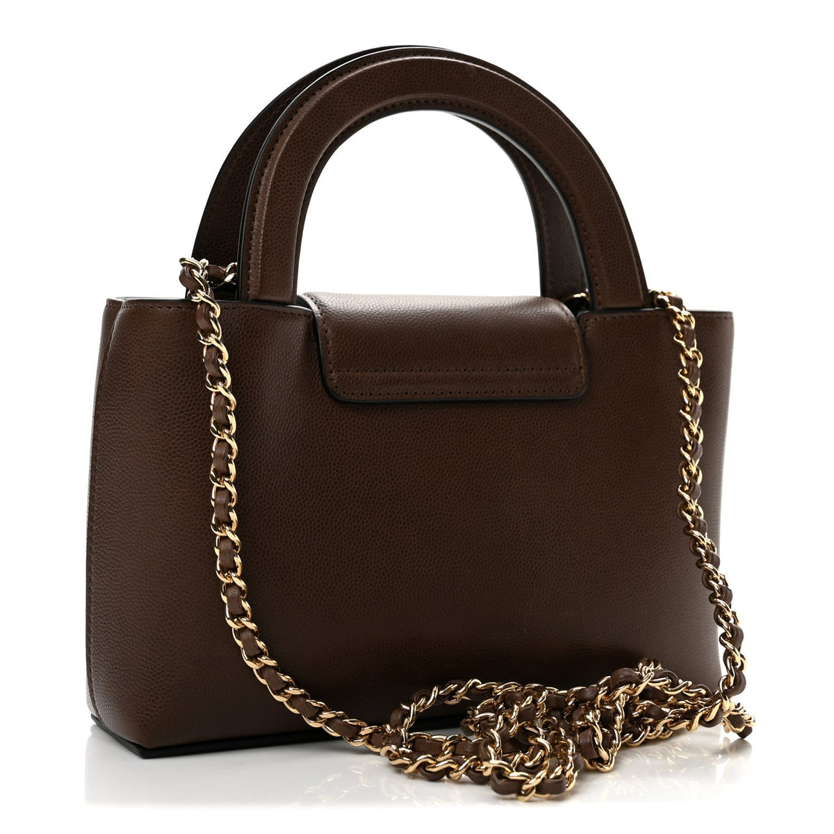 Caviar Nano Kelly Shopper Brown