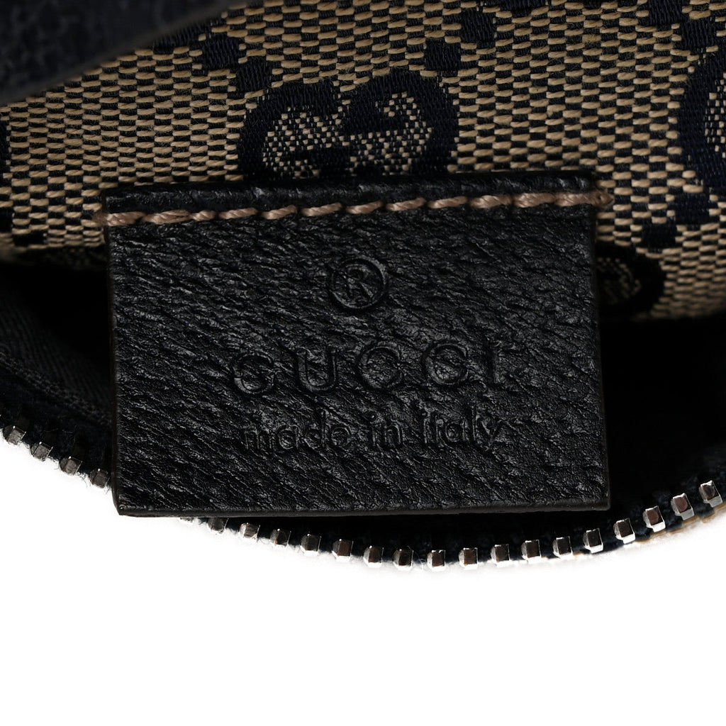GG Monogram Web Double Pocket Belt Bag Navy