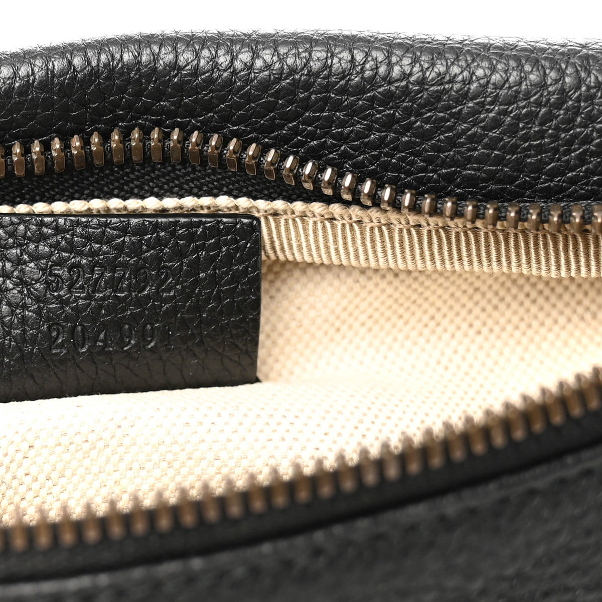 Grained Calfskin Small Logo Belt Bag Black