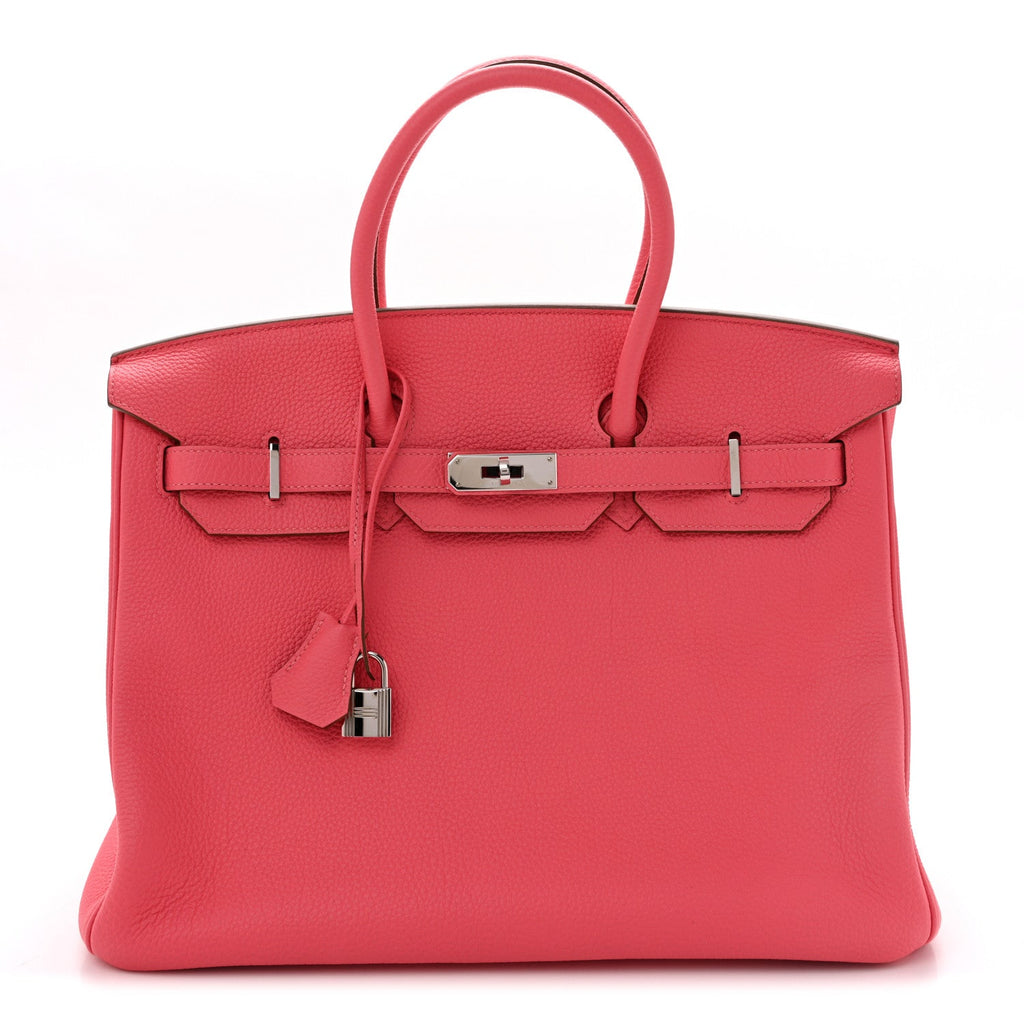 Togo Birkin 35 Rose Lipstick