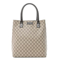 GG Plus Monogram Small Vertical Tote Dark Brown