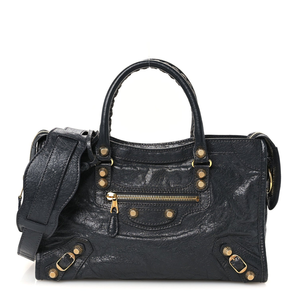 Agneau Giant 12 Gold Hardware S City Gris Fossile