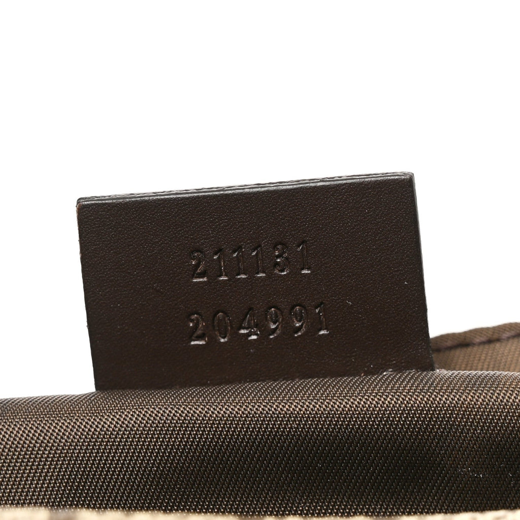 GG Plus Monogram Messenger Diaper Bag Dark Brown