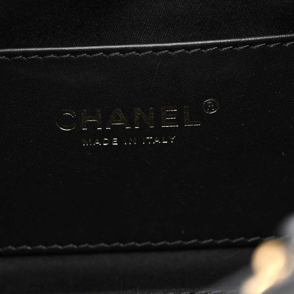 Caviar Quilted Mini Chanel 25 Handbag Black