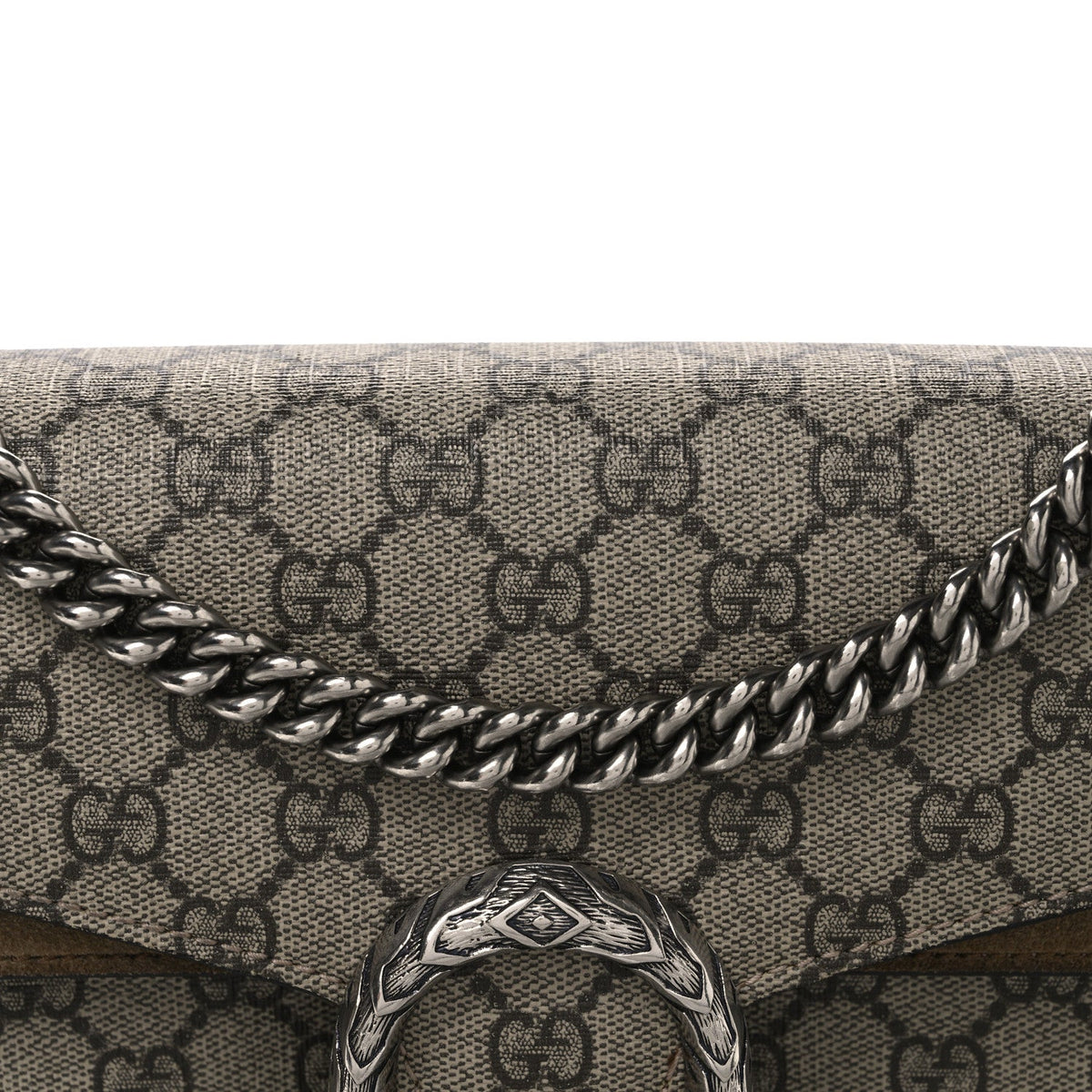 GG Supreme Monogram Small Dionysus Shoulder Bag Taupe