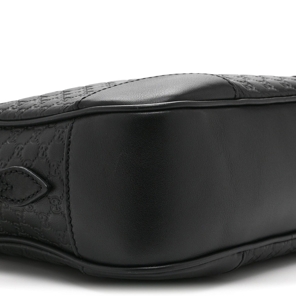 Microguccissima Mini Bree Messenger Bag Black
