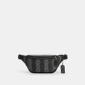Coach Outlet Warren Mini Belt Bag In Signature Canvas With Stripes