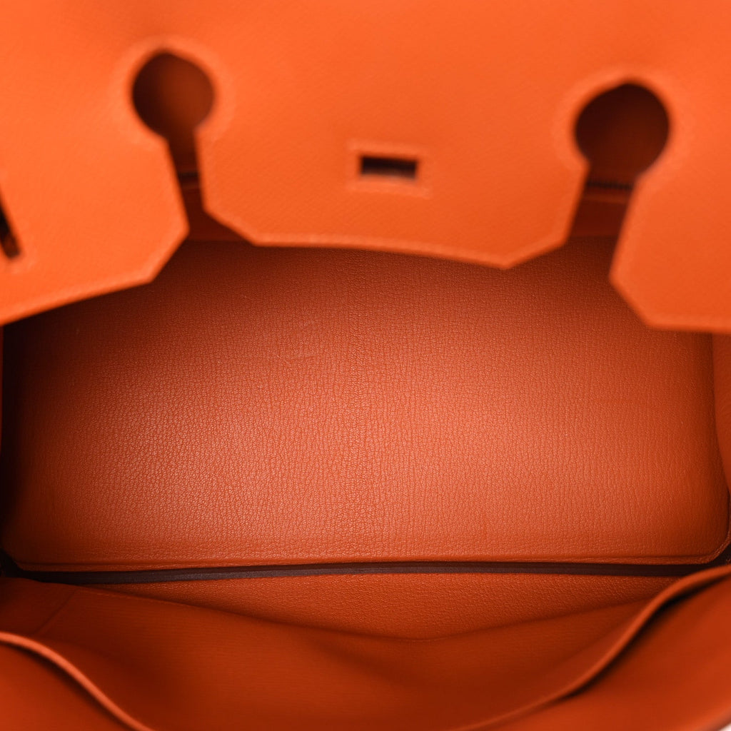 Epsom Birkin 35 Orange