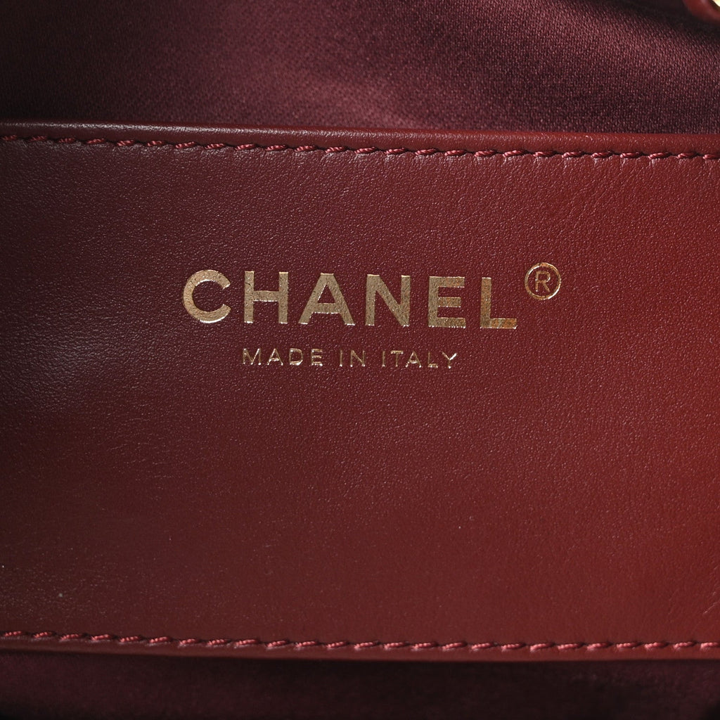 Caviar Quilted Small Chanel 25 Handbag Burgundy