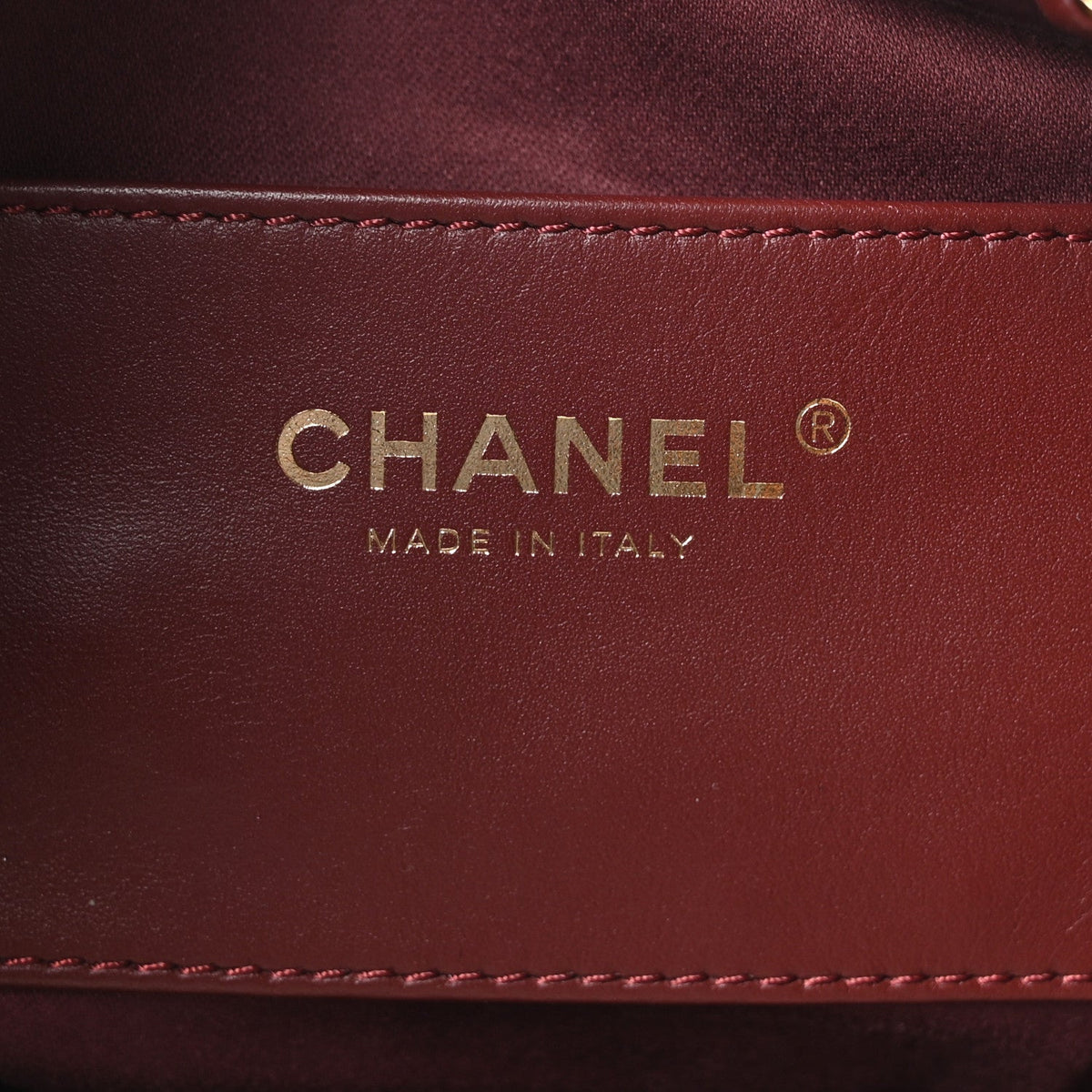 Caviar Quilted Small Chanel 25 Handbag Burgundy