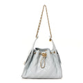 Caviar Quilted Small Chanel 25 Handbag Light Blue