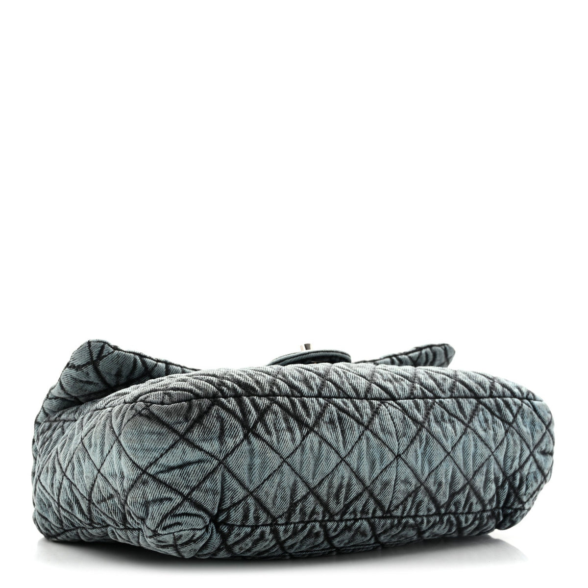 Denim Quilted Denimpression Flap Blue Black