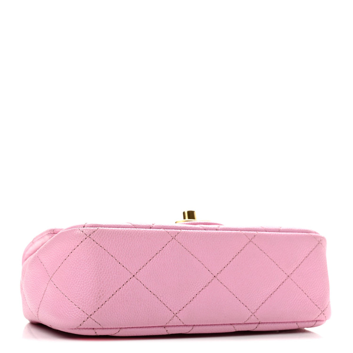 Caviar Quilted Mini Sweetheart Flap Lilac