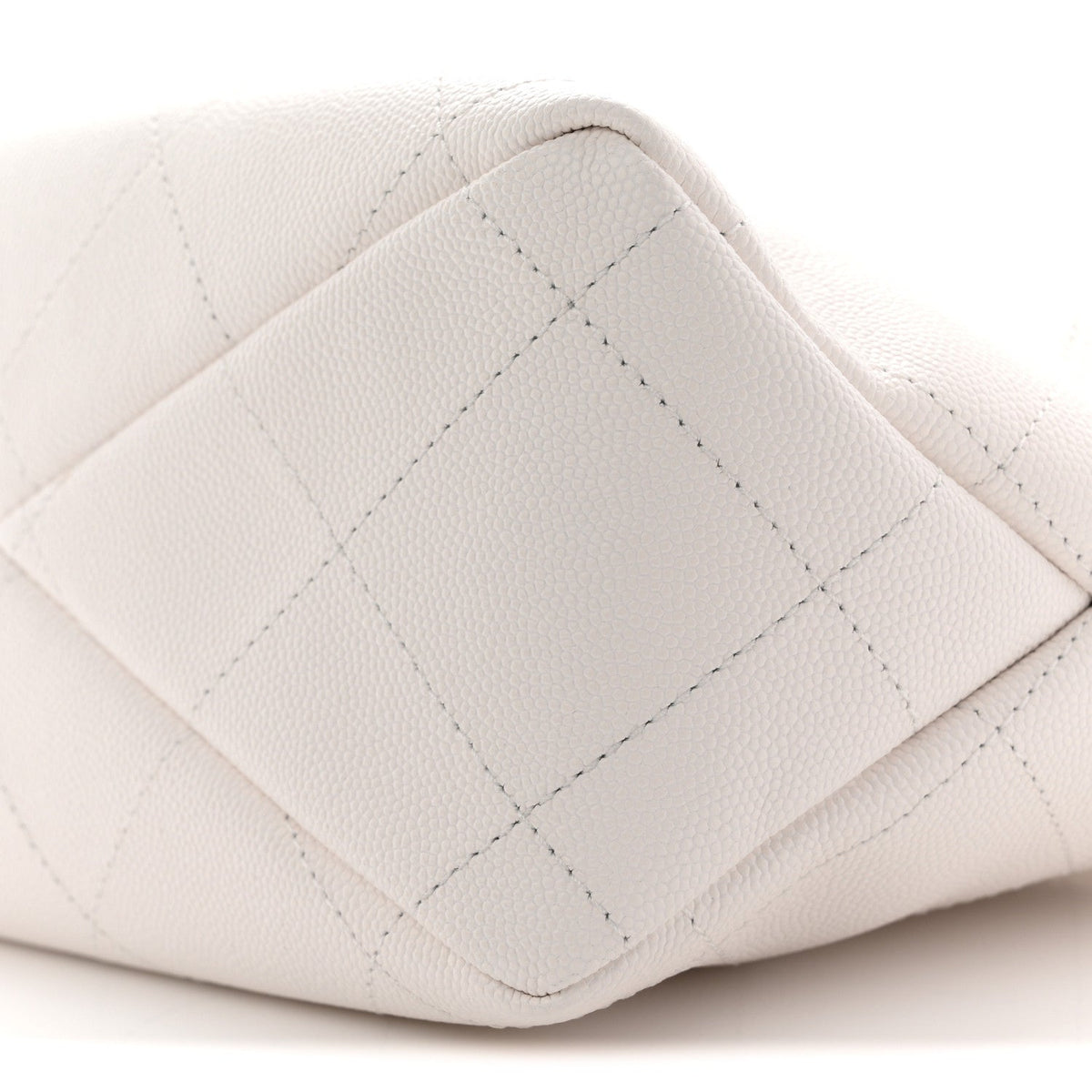 Caviar Quilted Hobo White