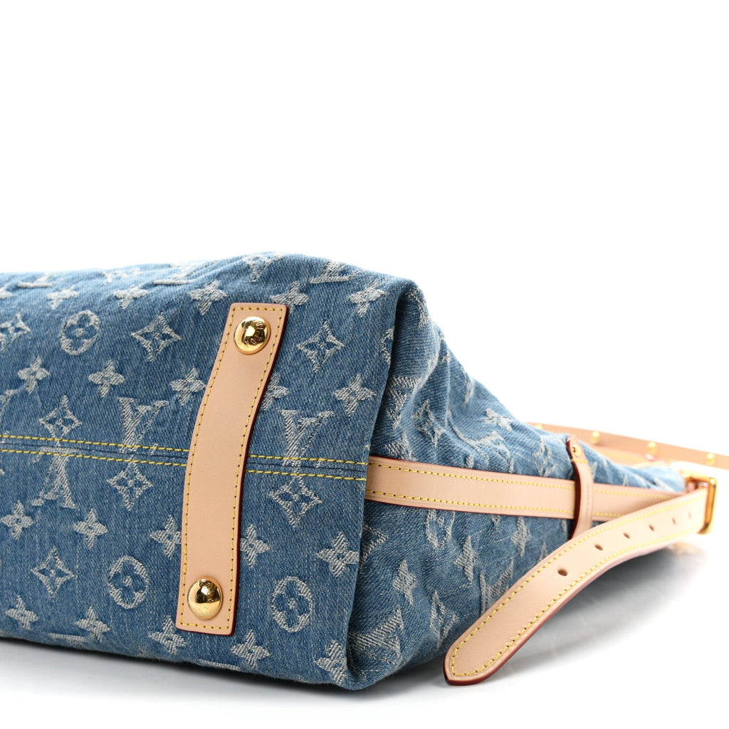 Monogram Denim CarryAll MM Blue