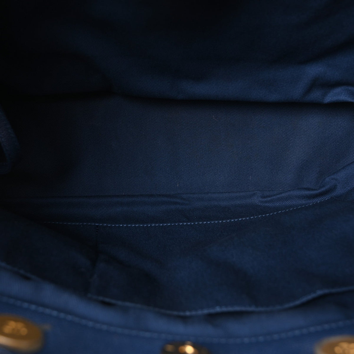 Caviar Quilted Large Coco Handle Shopping Tote Navy