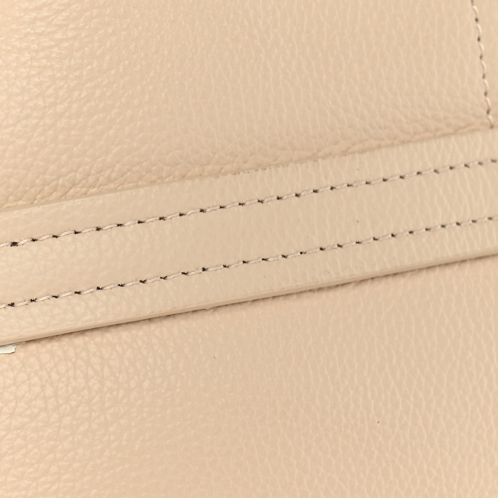 Grained Calfskin XS Everyday North South Shoulder Tote Bag Beige