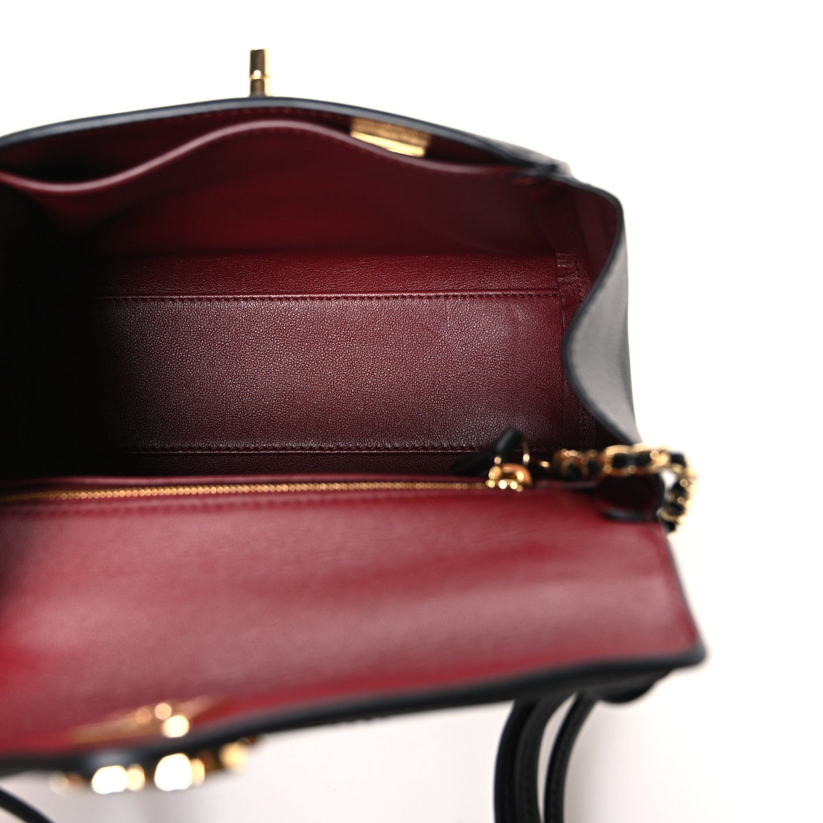 Calfskin Madame Coco Small Flap Handbag Black