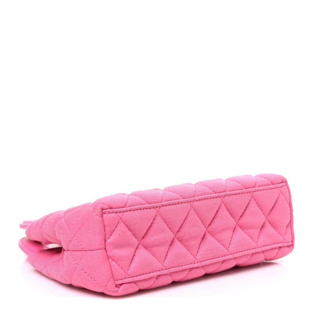 Jersey Quilted Nano Kelly Shopper Pink