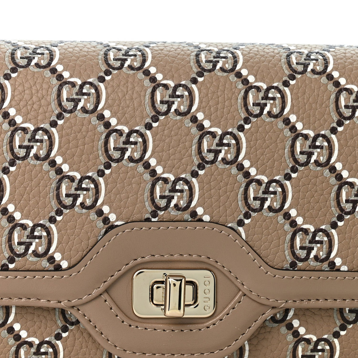 GG Shadow Monogram Small Luce Shoulder Bag Beige