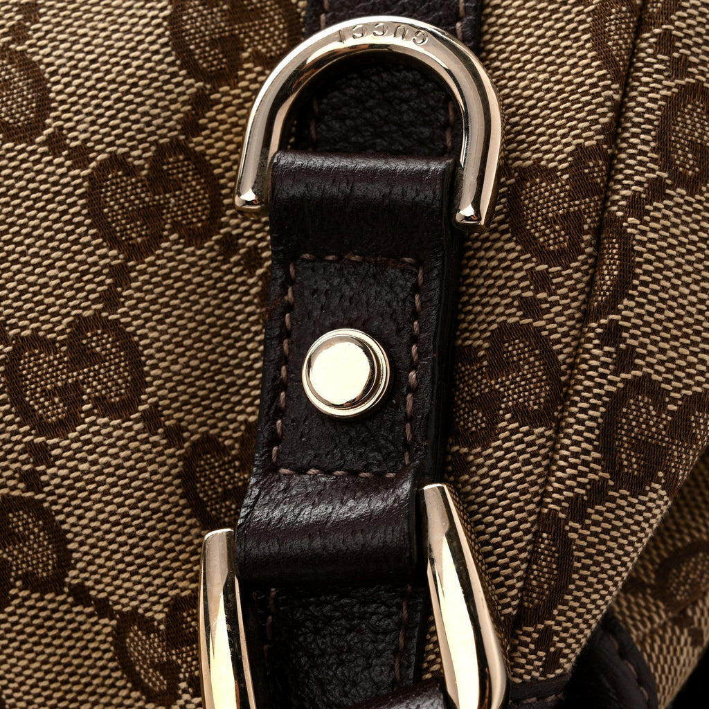 Monogram Medium Abbey Shoulder Bag Dark Brown
