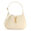 Boarded Dyana Lux Calfskin Small Jackie 1961 Hobo Mystic White