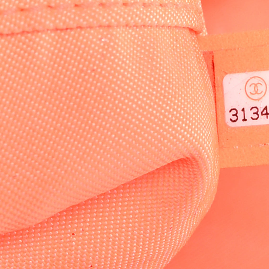 Mixed Fibers Calfskin Medium Deauville Tote Pink Orange