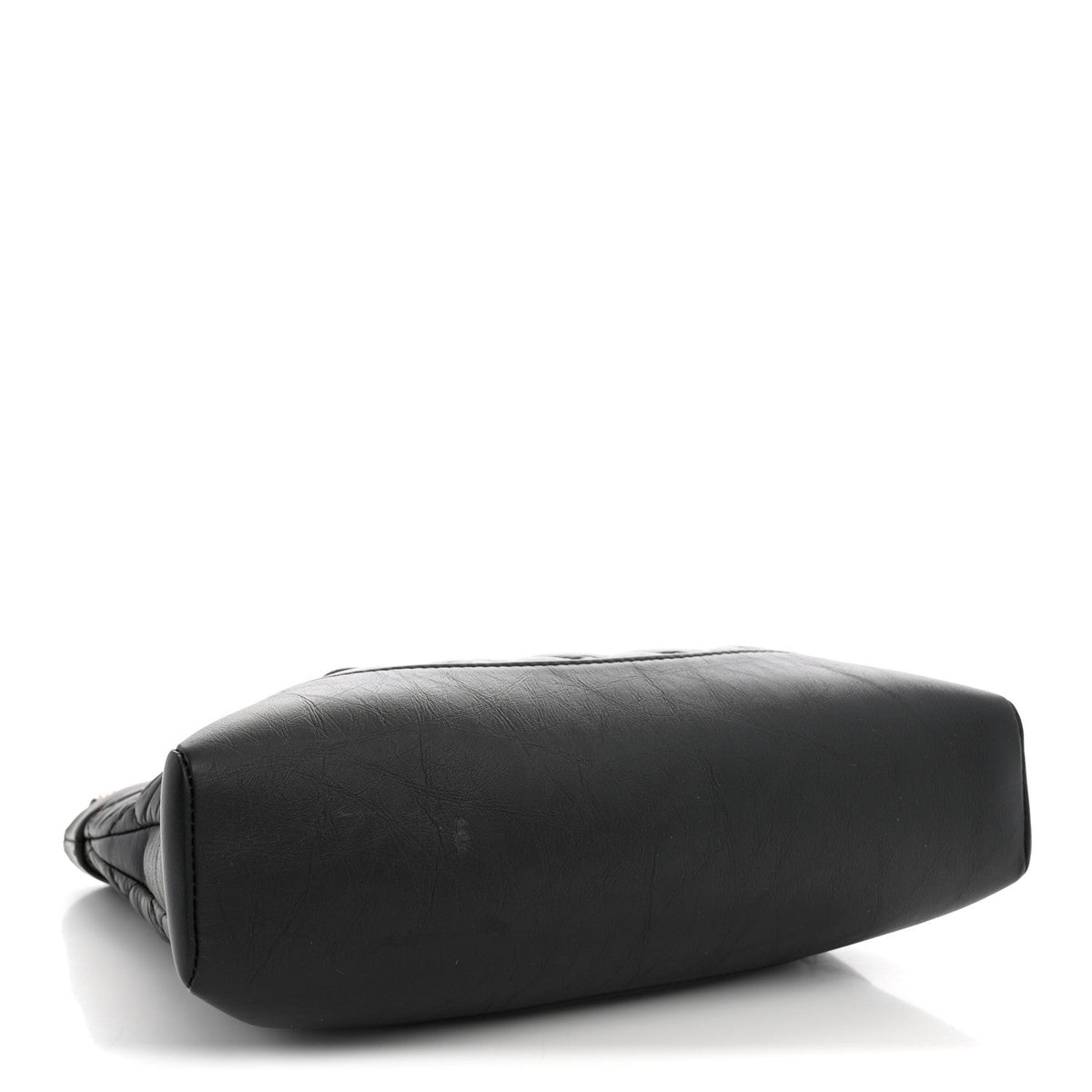 Aged Calfskin Quilted Mini 31 Shopping Bag Black