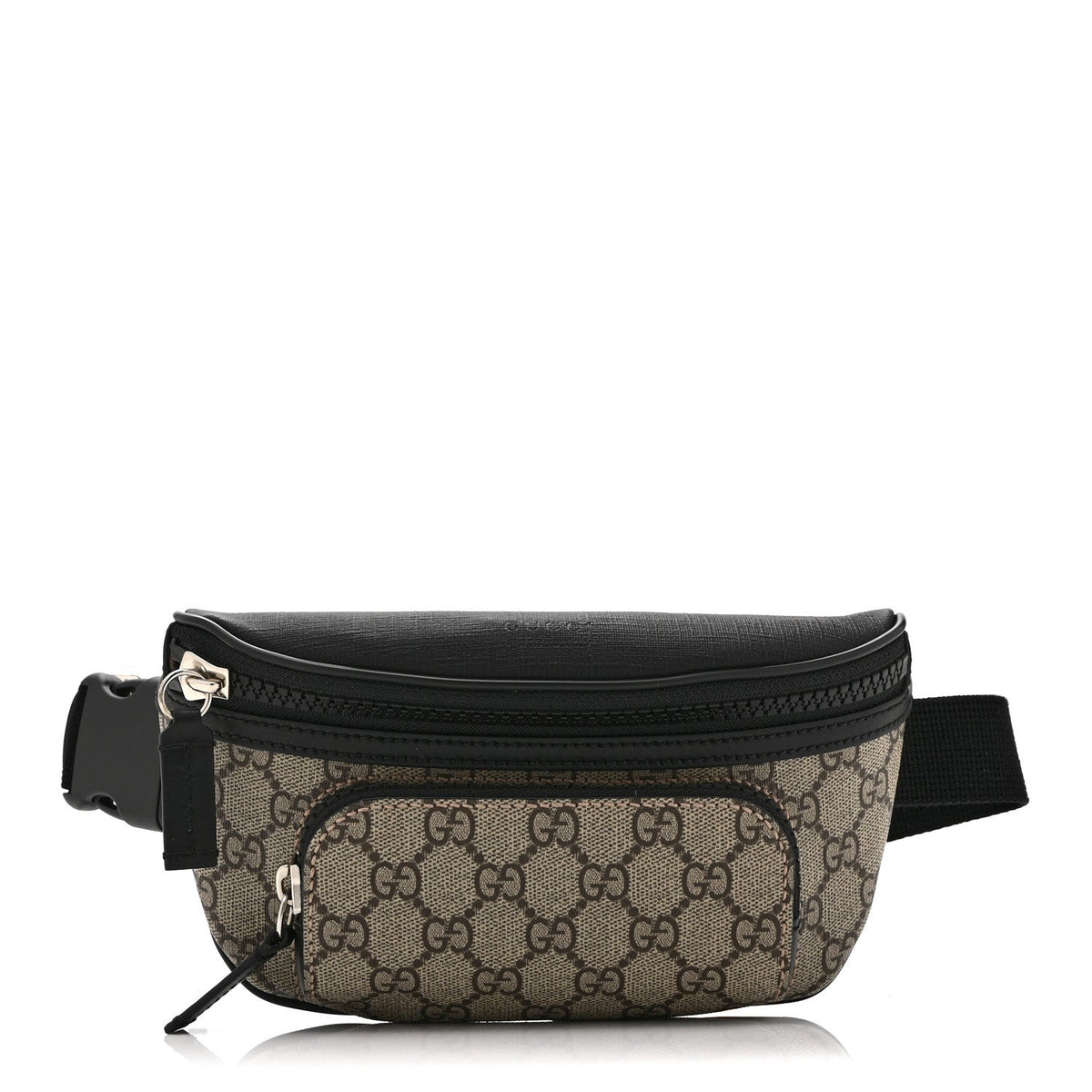 GG Supreme Monogram Belt Bag Black