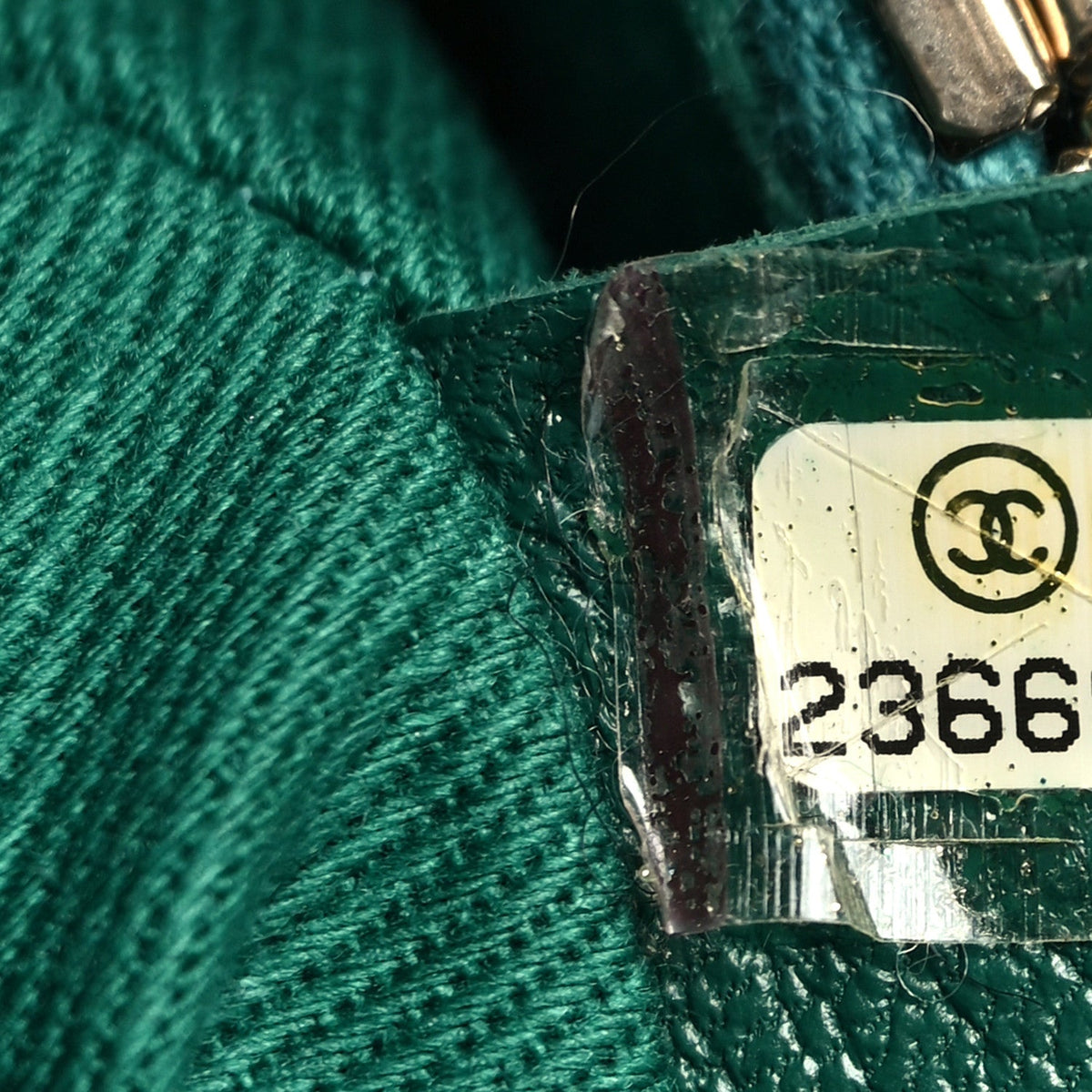 Caviar Quilted Small Coco Handle Flap Green