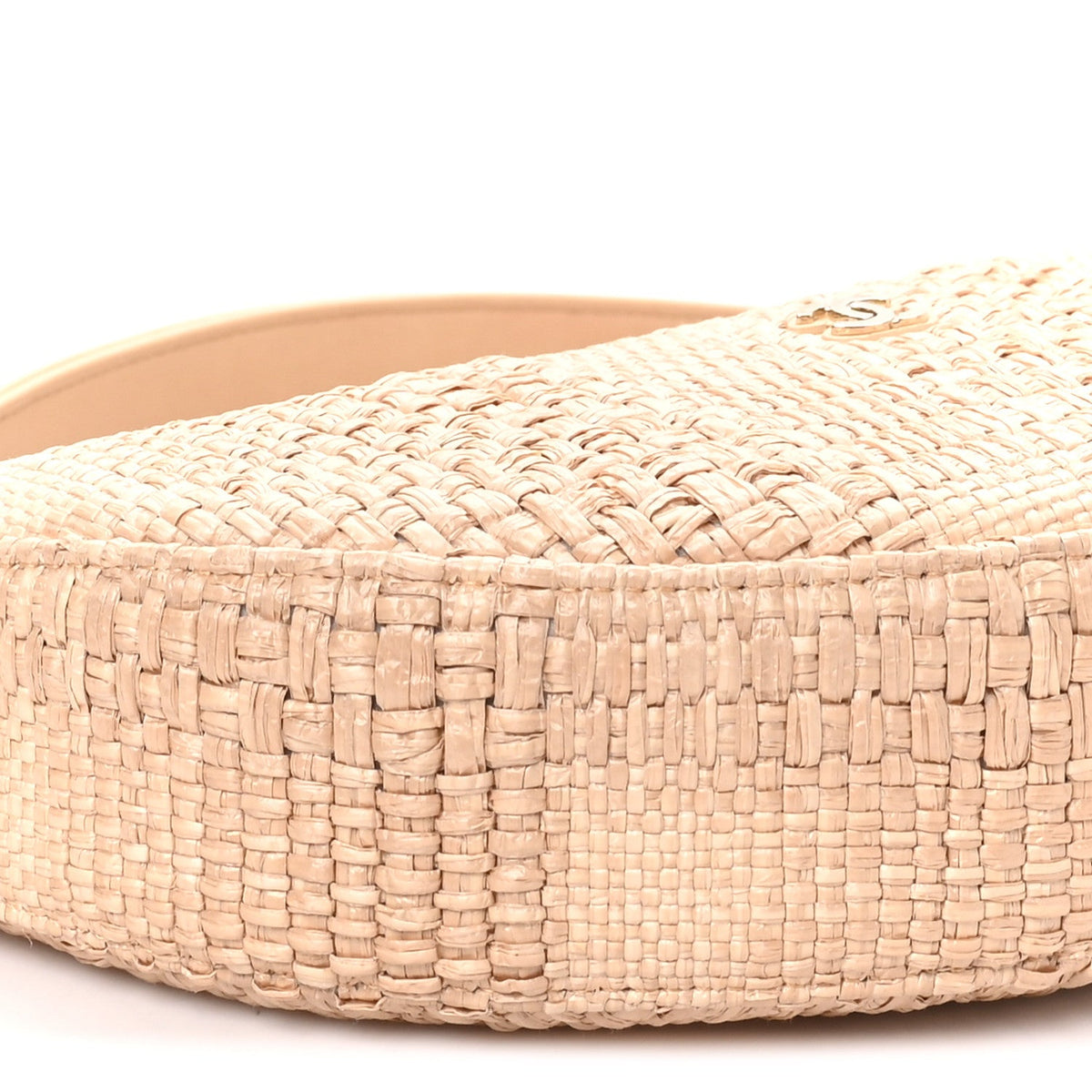 Raffia Other Shape With Chain Beige