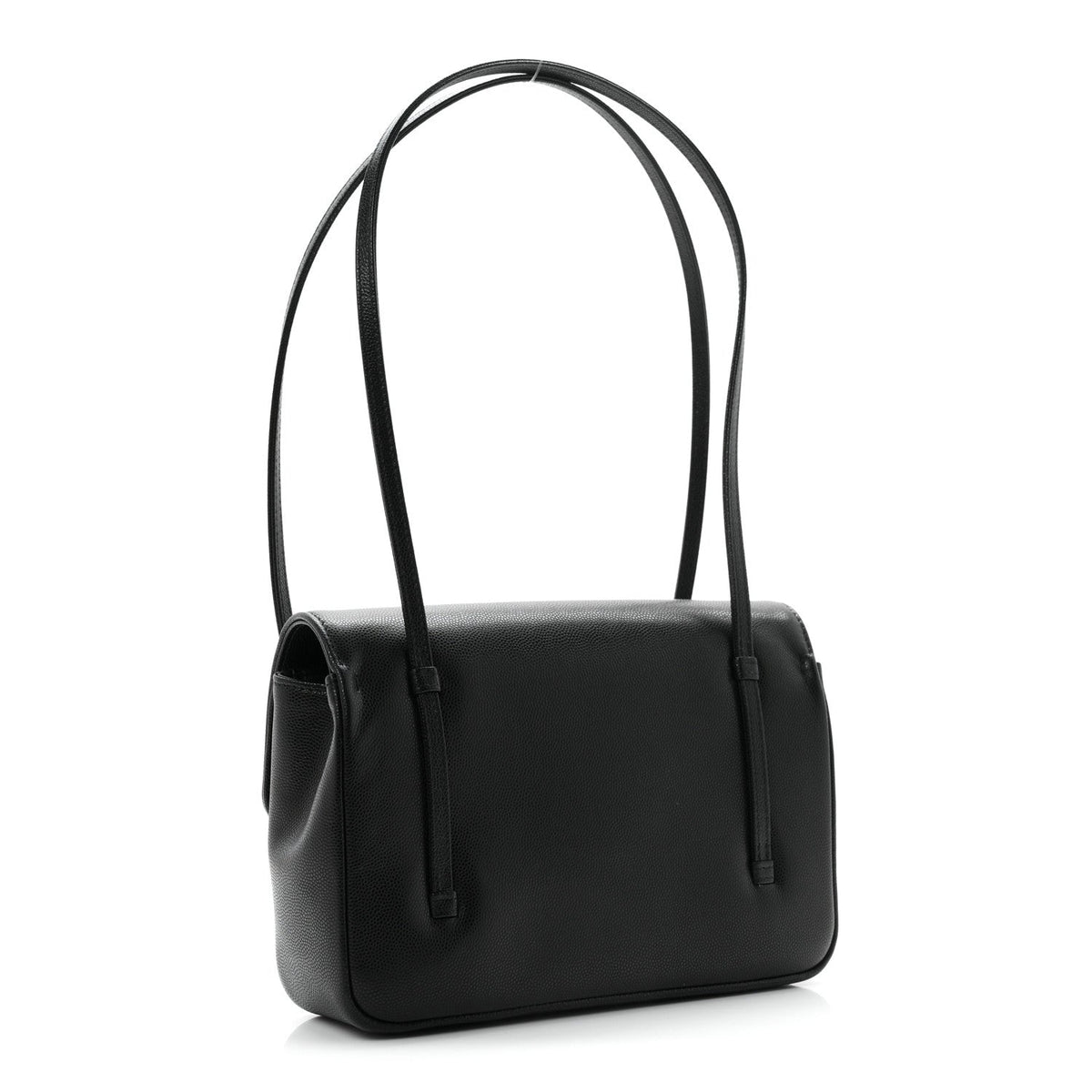 Shiny Caviar Preppy Coco Small Flap Black