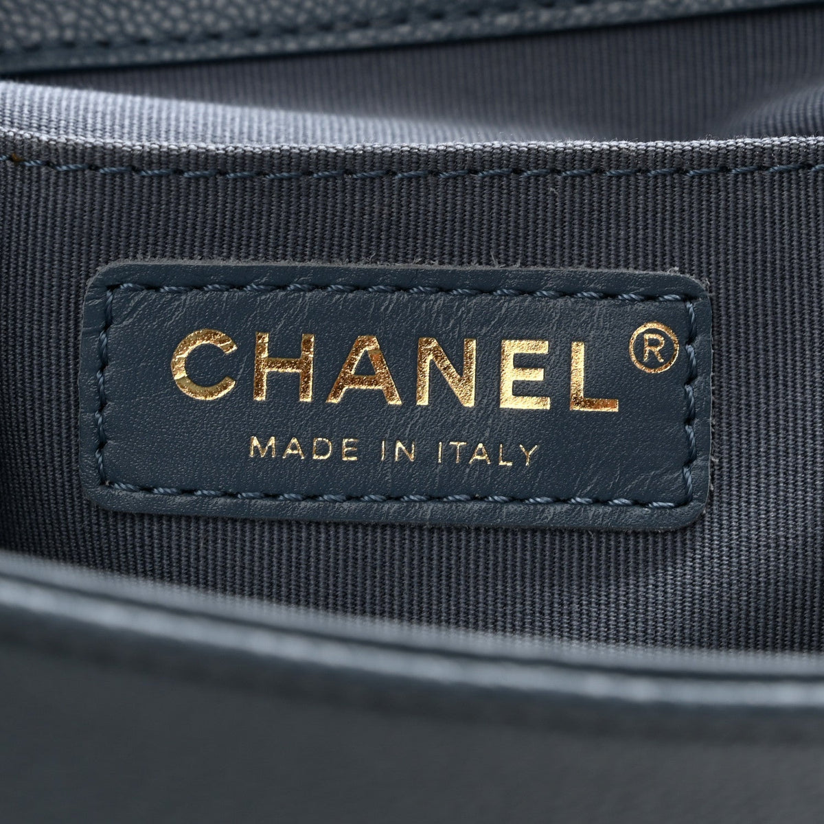 Shiny Caviar Quilted Small Cargo Duma Backpack Blue