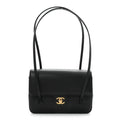 Shiny Caviar Preppy Coco Small Flap Black