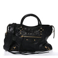 Agneau Classic Gold Hardware City Black