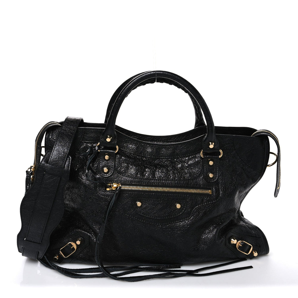 Agneau Classic Gold Hardware City Black